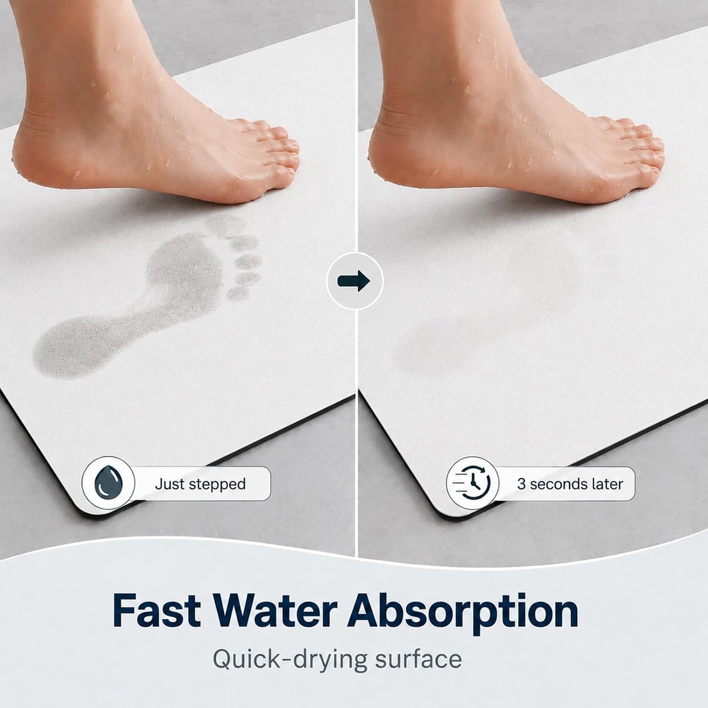 Blue Eucalyptus Long Bathroom Rugs Non Slip Super Absorbent Quick Dry Ultra Thin Diatomaceous Earth Bath Mat Watercolor Plant Leaves with Floral Diatomite Bath Mats for Bathroom 39''x16''