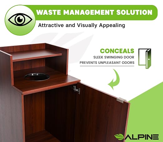 Alpine Restaurant Trash Bin Cabinet - Image 6