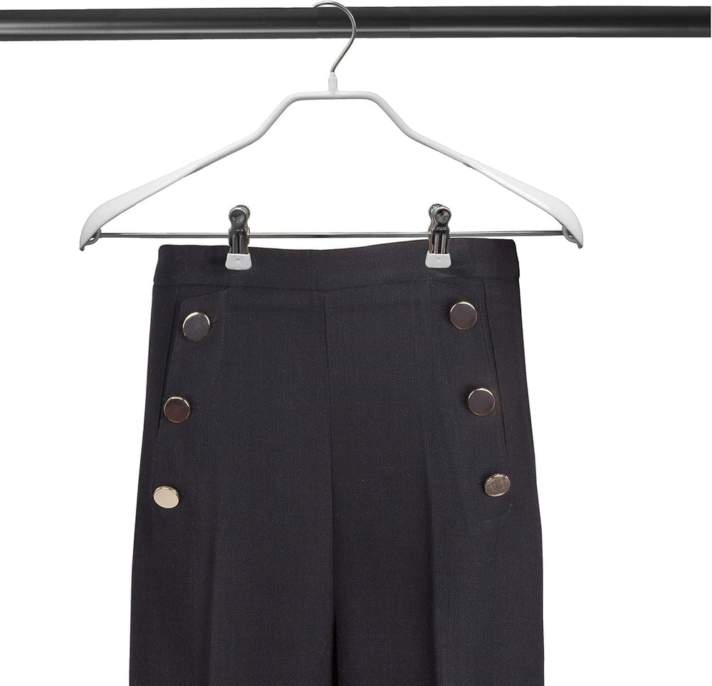 Mawa by Reston Lloyd BodyForm Series Non-Slip Steel Clothes Hanger with Shoul...