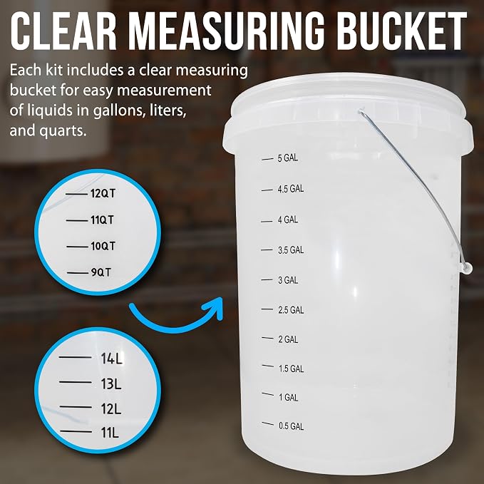 DrainX Tankless Water Heater Flushing Kit Includes Pump, 5-Gallon Bucket - Image 6
