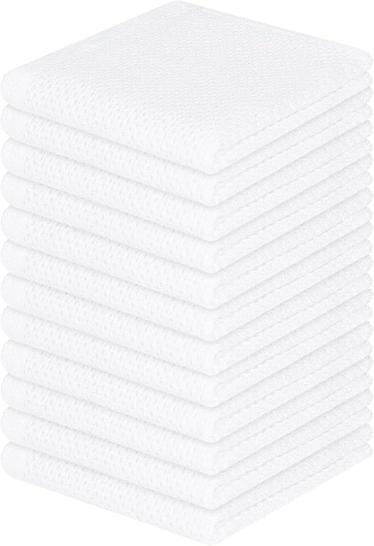Homaxy 100% Cotton Waffle Weave Kitchen Dish Cloths, Ultra Soft Absorbent Quick by Homaxy