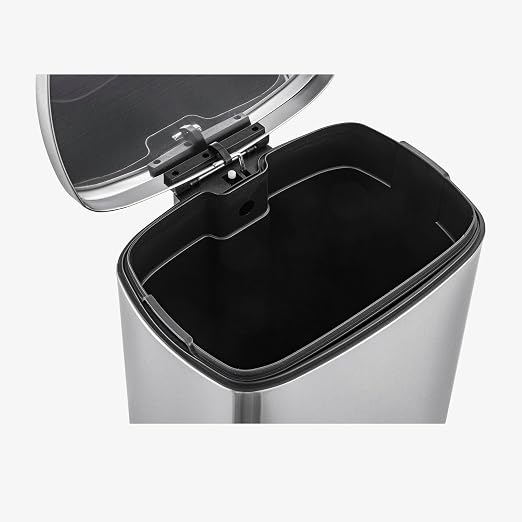 QUALIAZERO 50L / 13 Gallon Stainless Steel Step-On Kitchen Trash Can Soft-Close - Image 8