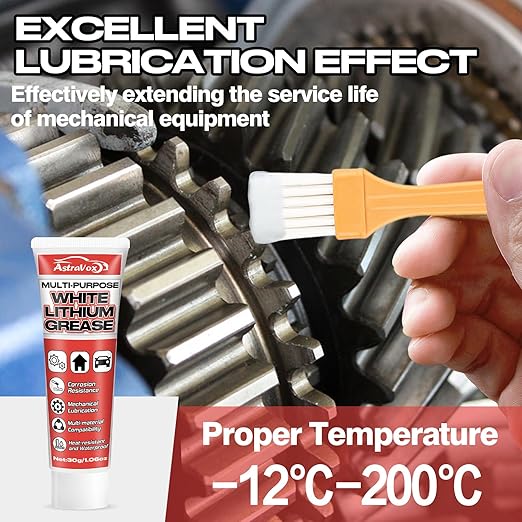 AstraVox White Lithium Grease, and Garage Doors, Industrial, and Household Use - Image 3