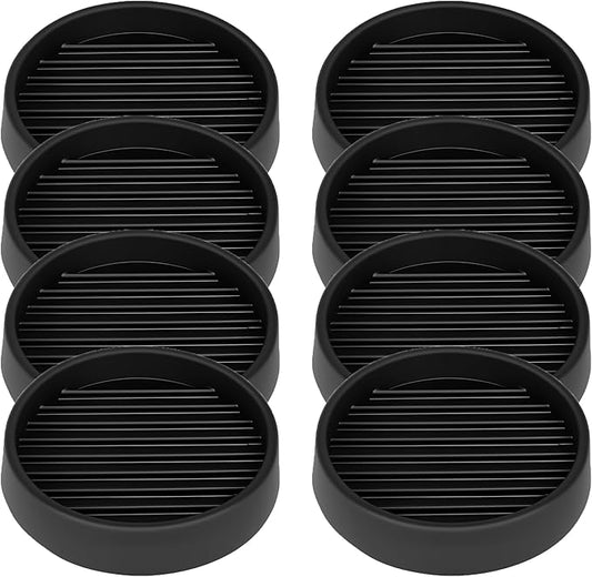 Non Slip Furniture Pads, 2.5” Round Rubber Caster Cups, Anti-Slip Gripper by VOCOMO