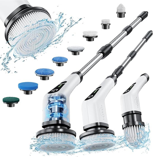Leebein Electric Spin Scrubber, Cordless Cleaning Brush by Leebein