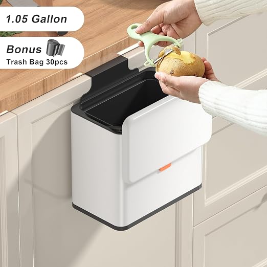 Mbillion Kitchen Compost Bin Hanging Trash Can - Image 2