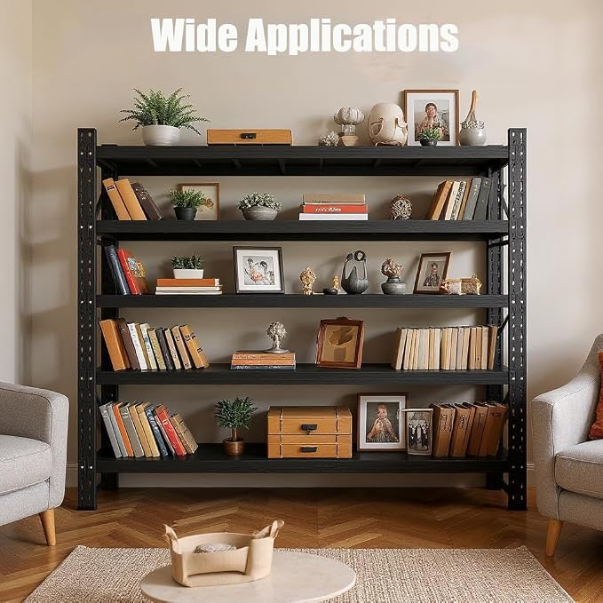 59" W Garage Shelving Heavy Duty, 4 Tier Metal Garage Shelves Adjustable - Image 7