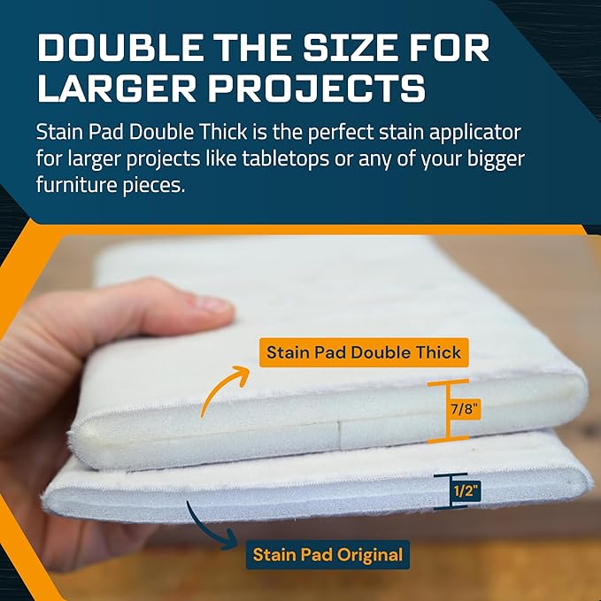 MāKRS Double Thick Stain Pad, Cut-to-Size Staining Pads, Streak-Free Applicator - Image 2