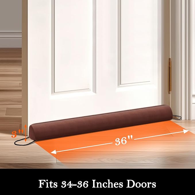 Sunolga 36" Door Draft Stopper Blocks Hot and Cold Air - Image 2