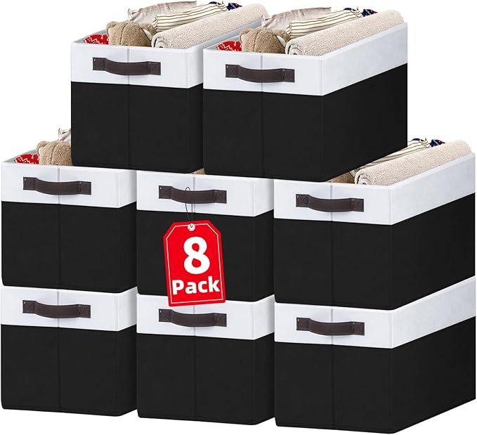 Criusia 8 Pack Large Storage Baskets by Criusia