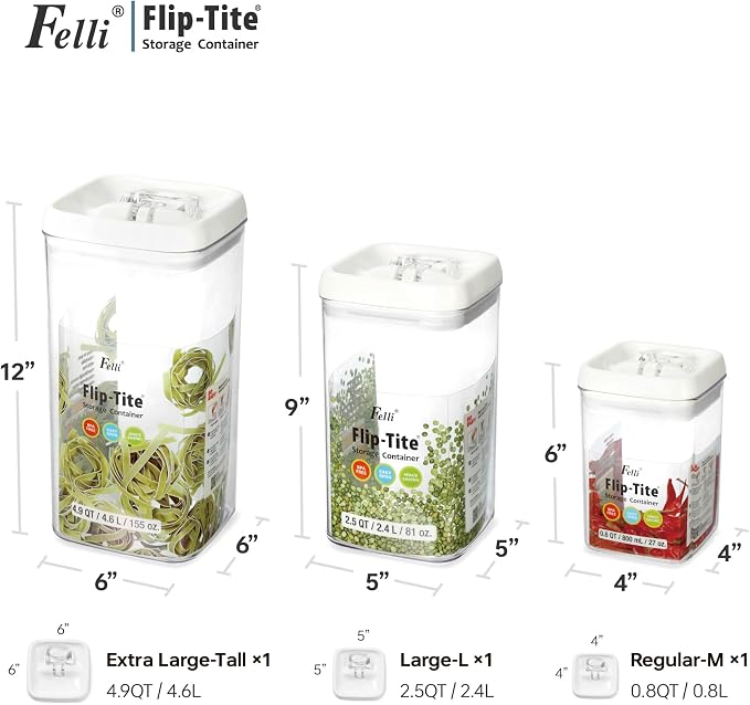 Felli Flip Tite Acrylic Food Storage Container - Image 5