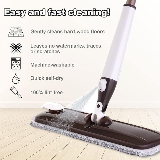 Replacement Mop Head Replacement Microfiber Mop Head Set of 2 per Pack - Image 3