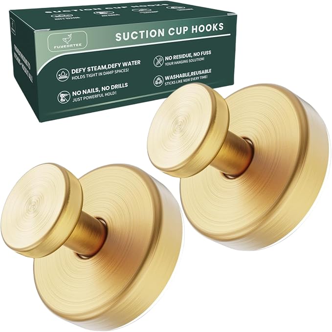 2025 Upgraded Stainless Steel Heavy Duty Suction Cup Hooks by FuyeorTee