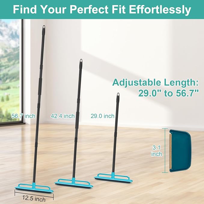 Carpet Rake for Pet Hair Removal Tool, Reusable Pet Hair Remover Broom - Image 8