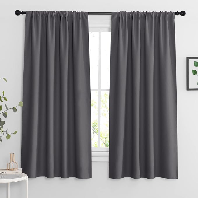 RYB HOME Blackout Curtains 63 inches Long by RYBHOME