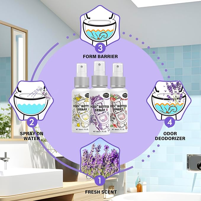 Clean-n-Fresh Toilet Spray, Variety Pack of 3 - Image 3