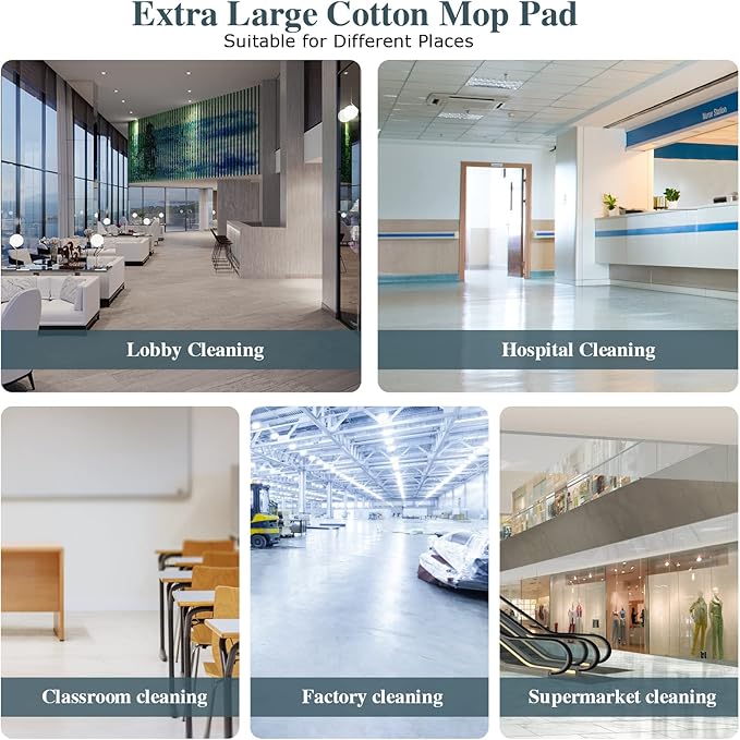 42" Commercial Dust Mop, Masthome Heavy Duty Industrial Mop - Image 7