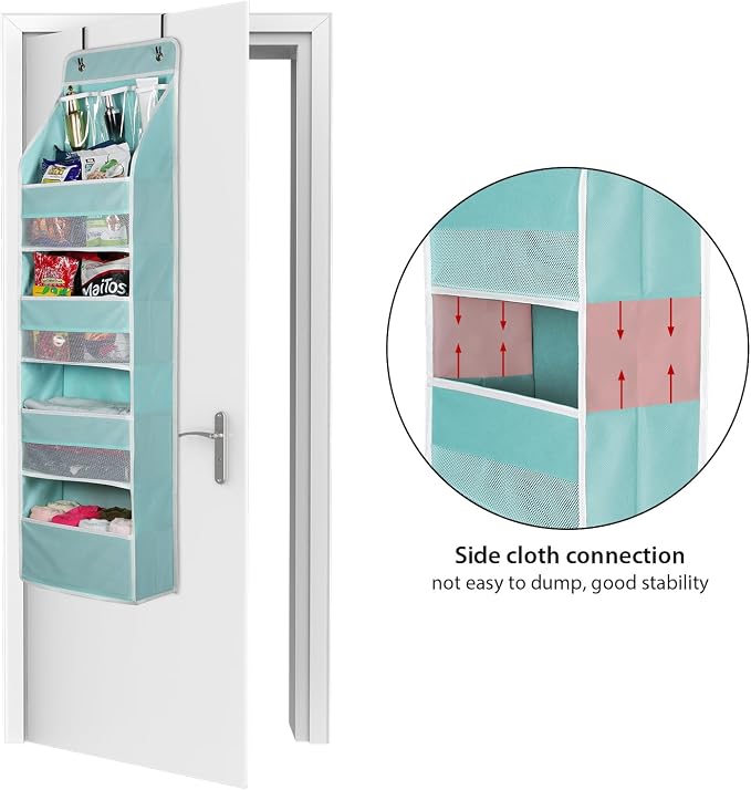 Univivi 5-Shelf Fabric Door Storage Over Door Hanging Organizer - Image 4