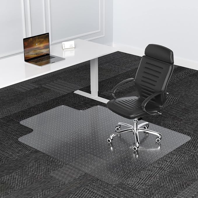 Large Chair Mat for Carpet, Easy Glide Plastic Carpet Floor Protector Mat for - Image 7