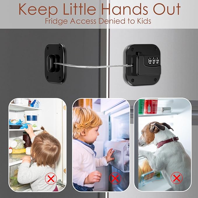 Refrigerator Lock, Combination Lock - Image 4
