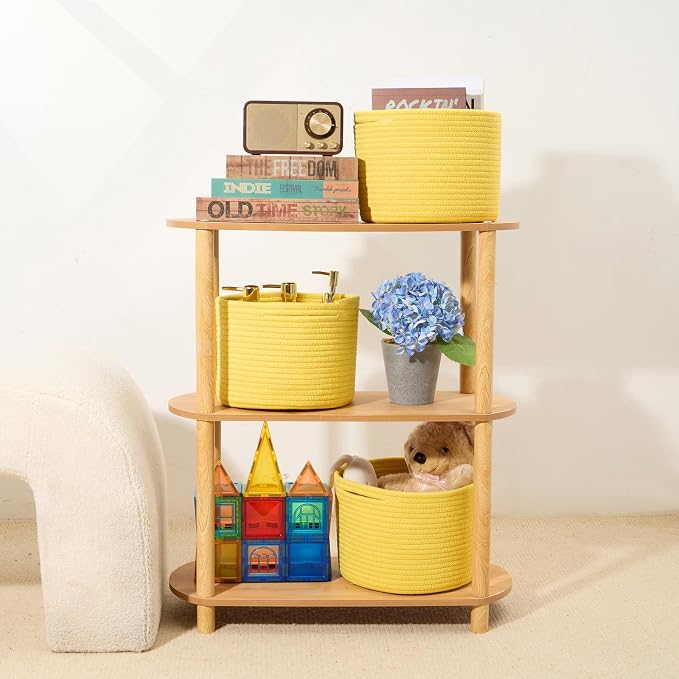 Small Basket for Organizing | Cube Shelf Closet Storage Baskets | 9.7×9.7×7.1” - Image 6