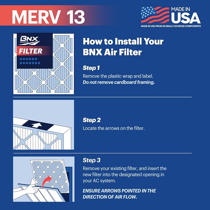 BNX TruFilter 20x25x4 MERV 13 Air Filter - Image 7