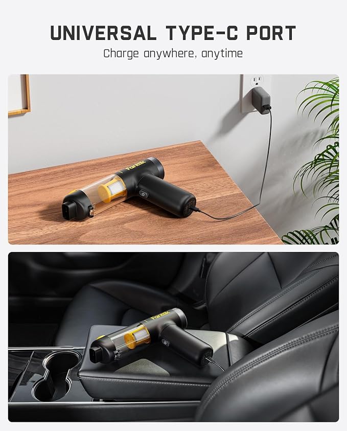 Fanttik Slim V10 Mix Cordless Car Vacuum, 4 in 1 Handheld Air Duster, Color - Image 5