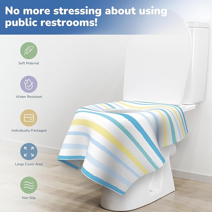 Toilet Seat Covers Disposable, Large Waterproof Potty Covers - Image 4