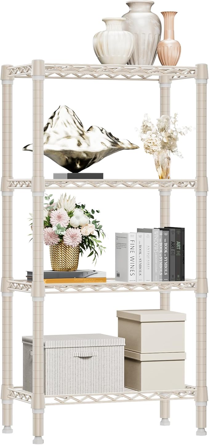 1000 lbs 4-Shelf Standing Storage Shelves Heavy Duty Metal Shelving Unit by MEIGAOPLASTICANDMETALHKCOLIMITED