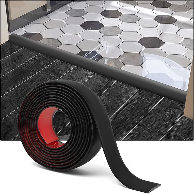 Art3d Self Adhesive Vinyl Floor Transition Strip, Laminate Strip Flat Divider by Art3d