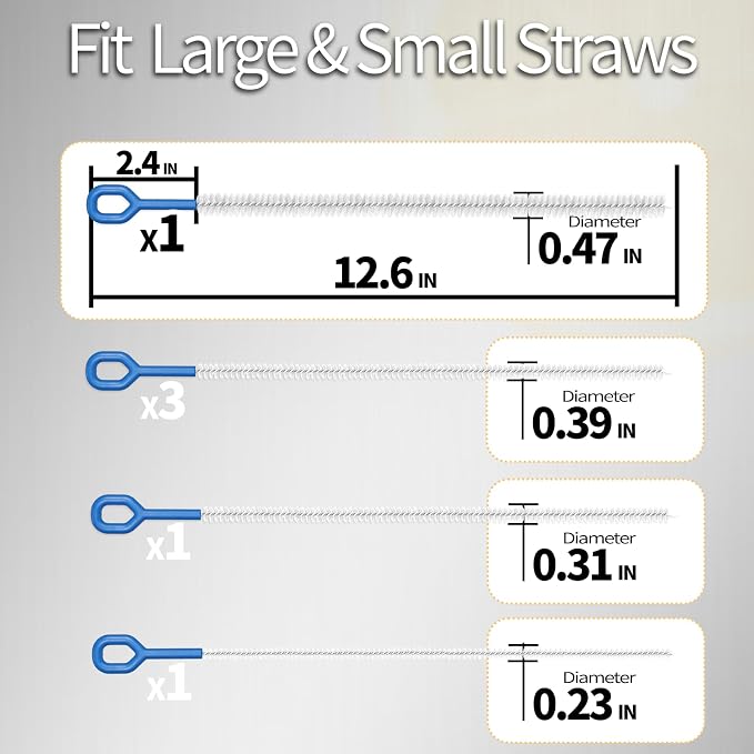 6 Pack Straw Cleaner Brush - Image 6