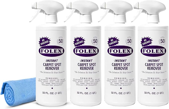 FOLEX Instant Carpet Spot Remover 32 oz – Powerful Stain Remover by FOLEX