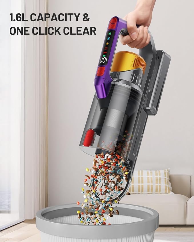 Cordless Vacuum Cleaner, 580W 48KPA 70Mins Vacuum Cleaners - Image 7