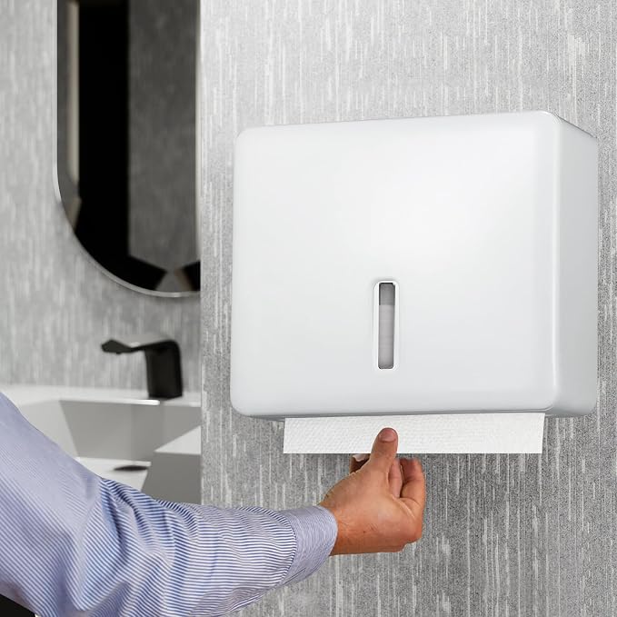 Multifold Paper Towel Dispenser Wall Mount – Large Capacity C-Fold, and Folded - Image 7