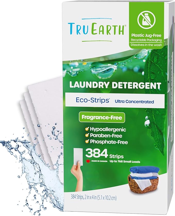 Tru Earth Compact Dry Laundry Detergent Sheets, Unscented by TruEarth
