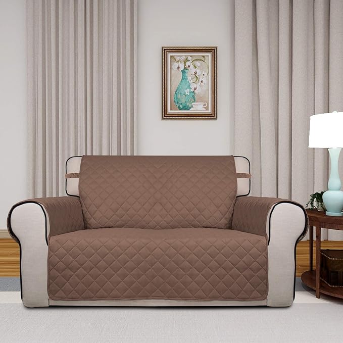 PureFit Reversible Quilted Sofa Cover, Water Resistant Medium Slipcover - Image 2