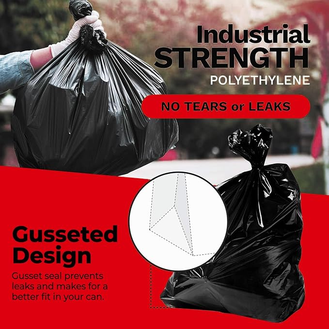 ToughBag 30-33 Gallon Heavy Duty Trash Bags – 33x39" Large Can Liners – Made in - Image 4