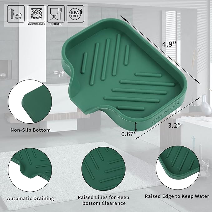 Silicone Bathroom Soap Dishes - Image 2