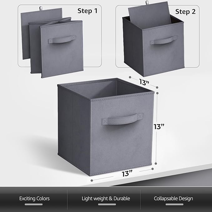 Sorbus 13 Inch Storage Bins - Image 7