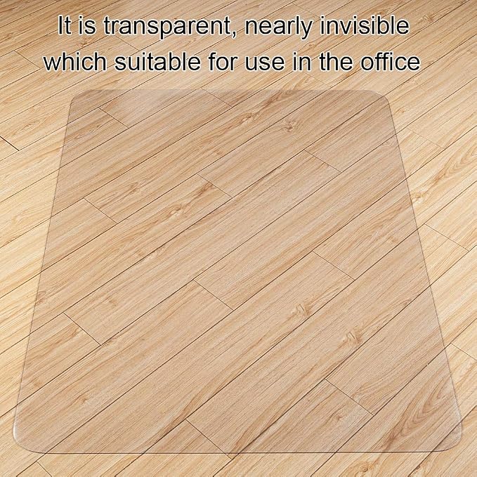 Kuyal Clear Chair mat for Hard Floors 36 x 48 inches Transparent Floor Mats - Image 6