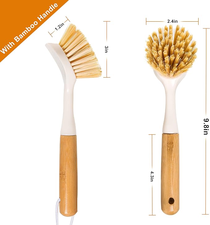 2 Pack Kitchen Dish Brushes - Image 7