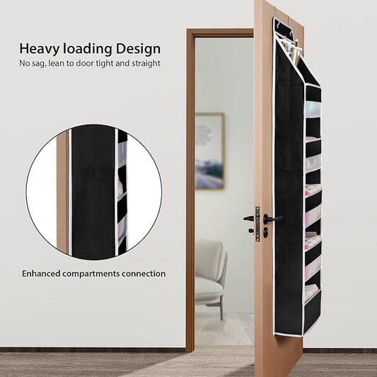 Univivi 6-Shelf Over Door Hanging Organizer Fabric Baby Door Storage - Image 2