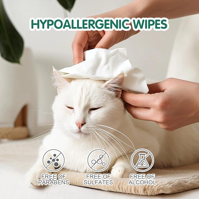 COCOYO Disposable Wet Wipes for Dogs & Cats I 300 Wipes for Cleaning and - Image 3