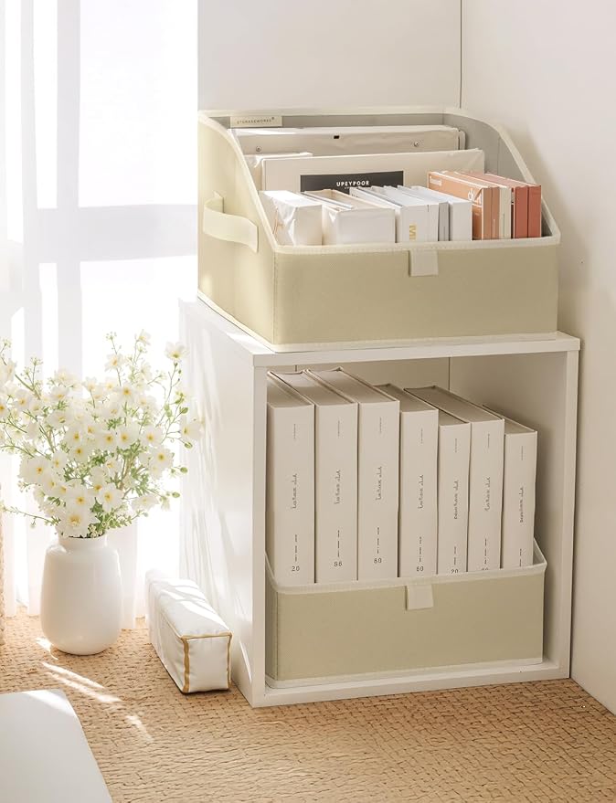 StorageWorks Closet Storage Bins, Trapezoid Organizer Box - Image 4