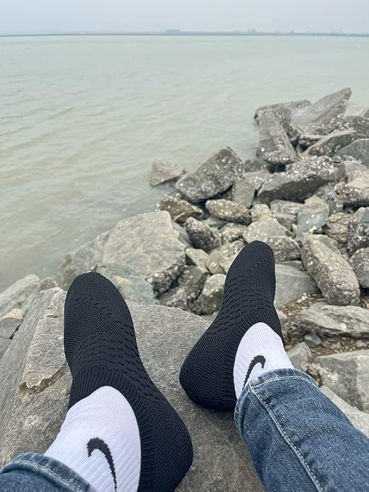 Adult Indoor House Slippers Socks Lightweight Non Slip Grip House Home Shoes - Image 4