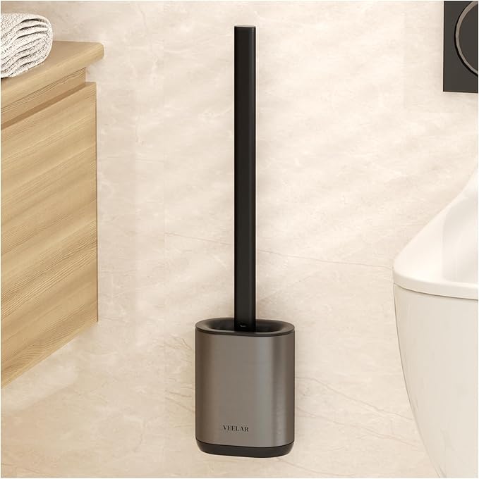 Toilet Brush and Holder Set by VEELAR