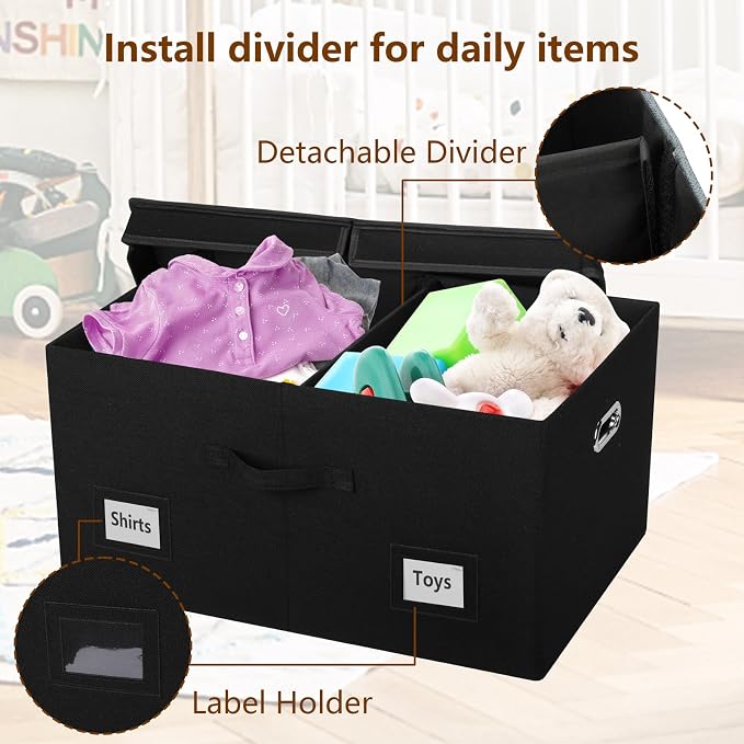 75 Quarts Extra Large Decorative Storage Bins - Image 5