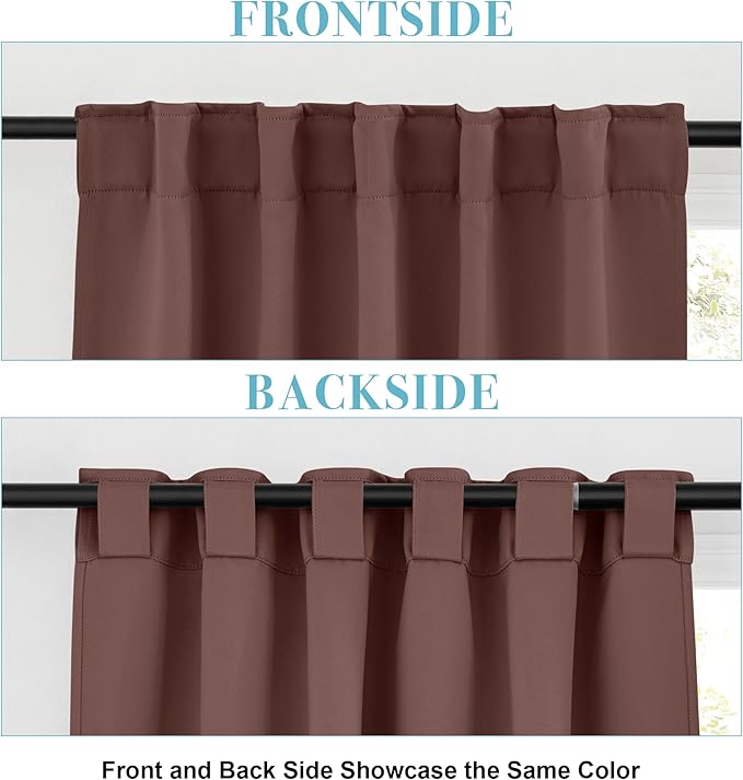 RYB HOME Blackout Curtains for Bedroom, Windows Shades Thermal Insulating - Image 4