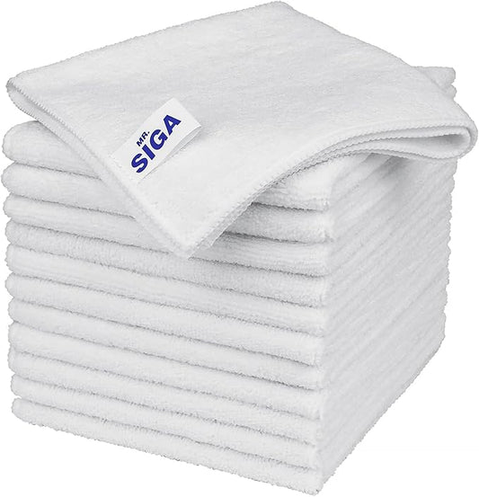 MR.SIGA Microfiber Cleaning Cloth, All-Purpose Microfiber Towels, Streak Free by MRSIGA