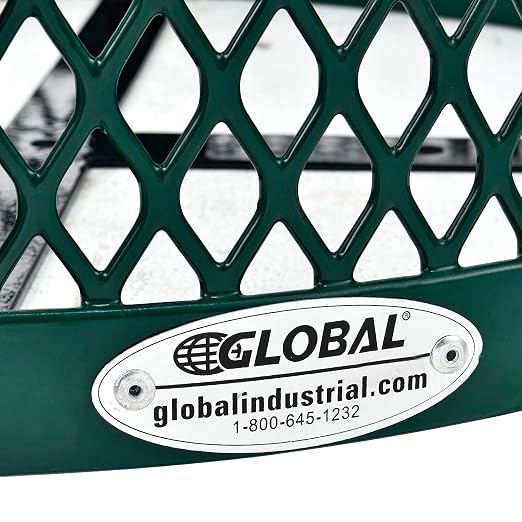 Global Industrial Outdoor Diamond Steel Trash Can - Image 7